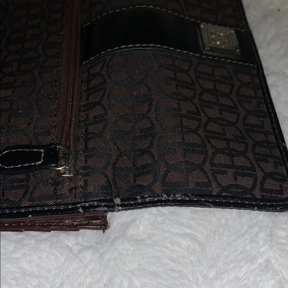 Giani Bernini Brown and Black Logo Wallet